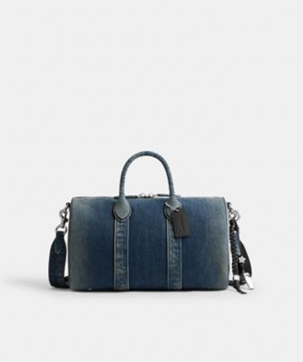 ＜COACH＞コンパス　バッグ　３５・コットン　デニム・チャーム